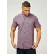 Ben Sherman Short Sleeve Check Shirt - Burnt Orange