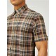 Ben Sherman Short Sleeve Check Shirt - Sea