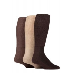 Iomi Footnurse Diabetic Socks Bamboo Blend Extra Wide - Coffee