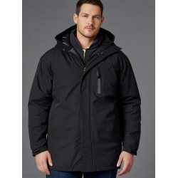 Espionage Padded Waterproof Coat - Black