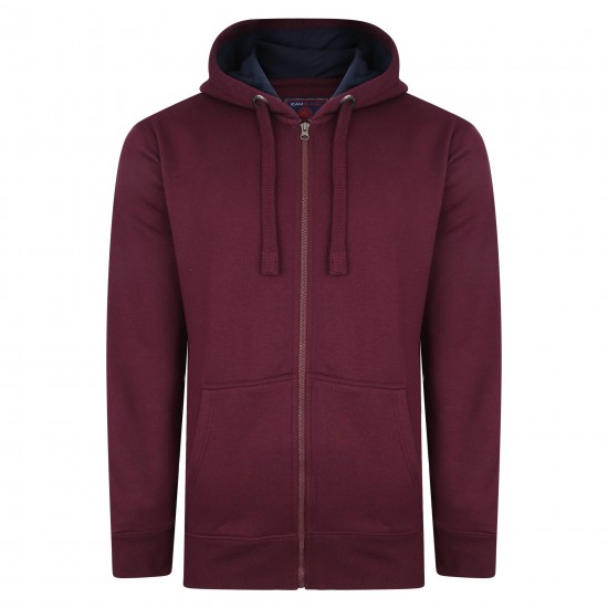 Kam Full Zip Hoodie - Burgundy