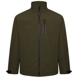 Kam Soft Shell Panelled Jacket - Olive