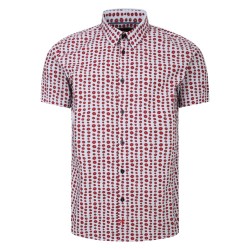 Lizard King Blood Orange Print Short Sleeve Shirt