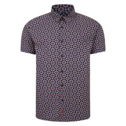 Lizard King Navy Print Short Sleeve Shirt